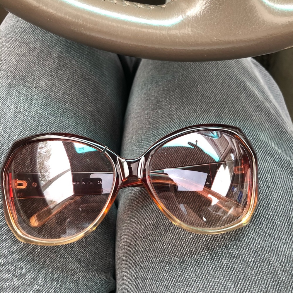 Vintage Christian Dior Sunglasses cracked frame
